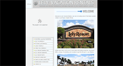 Desktop Screenshot of lelyvacationrentals.com
