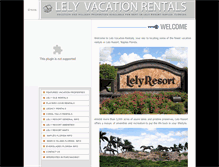 Tablet Screenshot of lelyvacationrentals.com